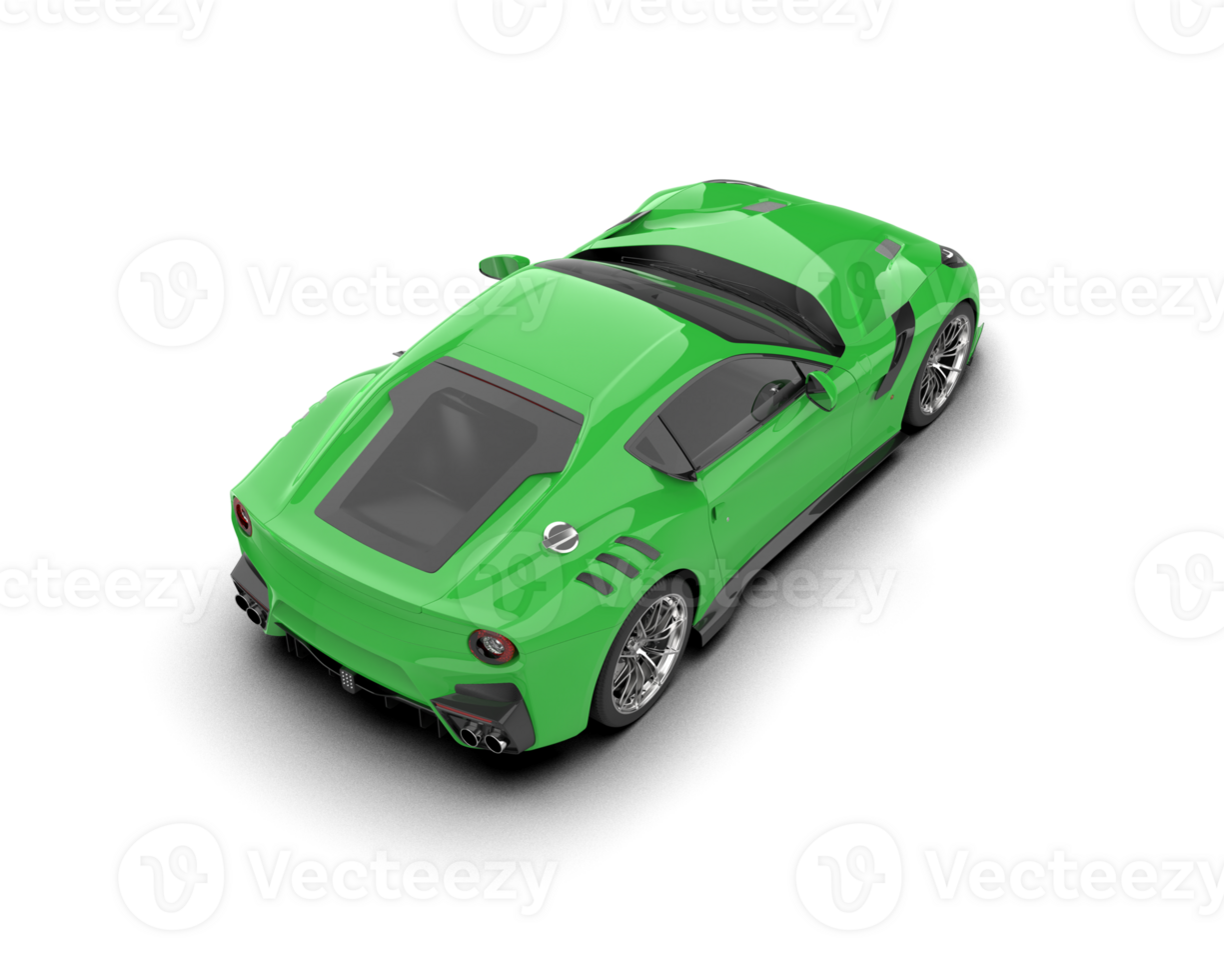 Realistic sport car isolated on background. 3d rendering - illustration png