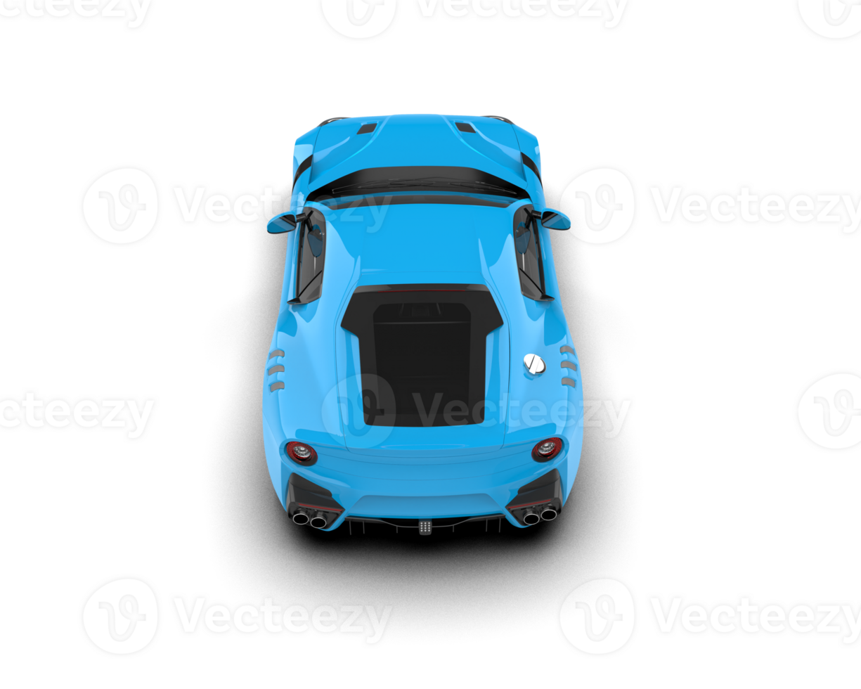 Realistic sport car isolated on background. 3d rendering - illustration png
