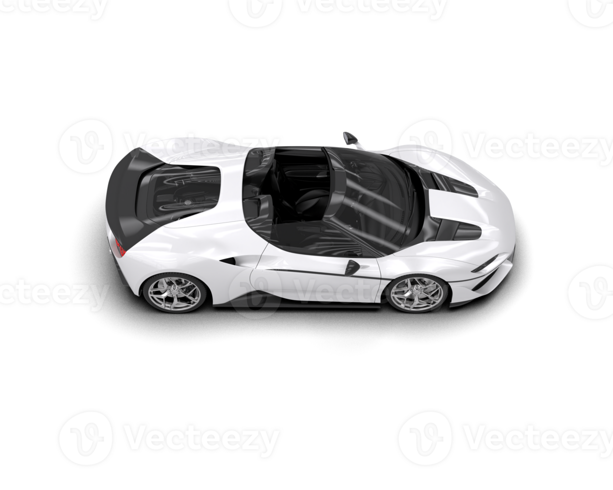 Realistic sport car isolated on background. 3d rendering - illustration png