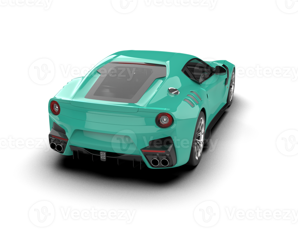 Realistic sport car isolated on background. 3d rendering - illustration png