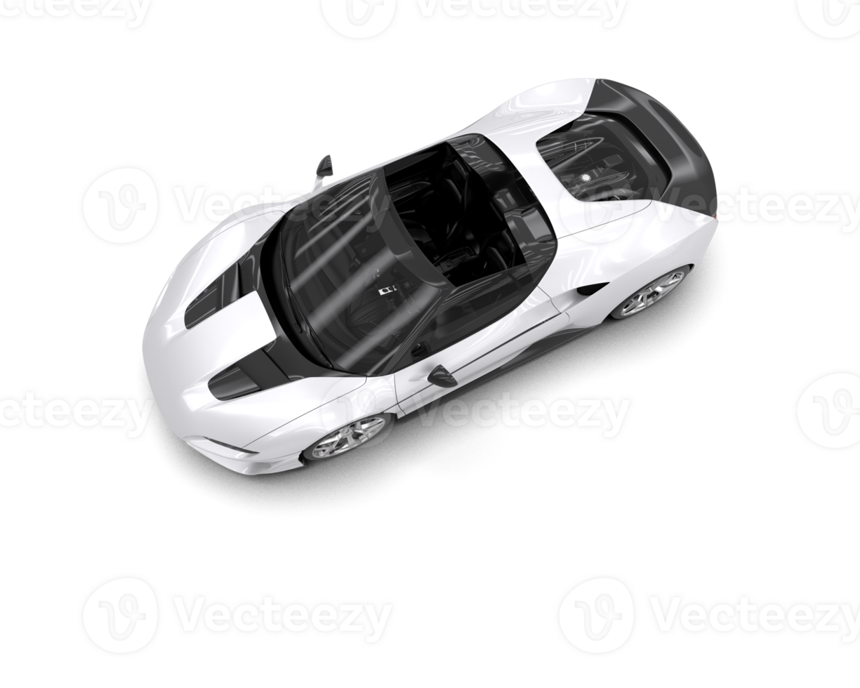 Realistic sport car isolated on background. 3d rendering - illustration png