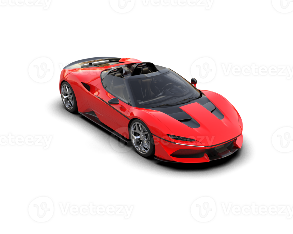 Realistic sport car isolated on background. 3d rendering - illustration png
