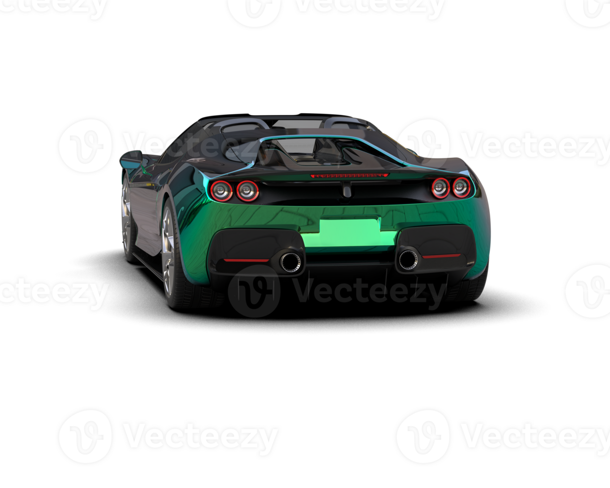 Realistic sport car isolated on background. 3d rendering - illustration png