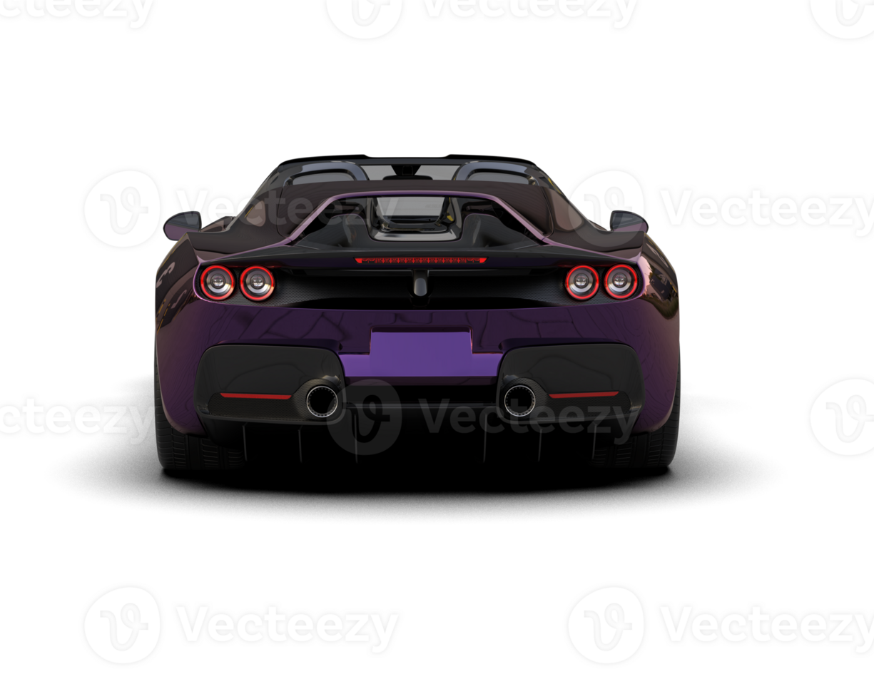Realistic sport car isolated on background. 3d rendering - illustration png
