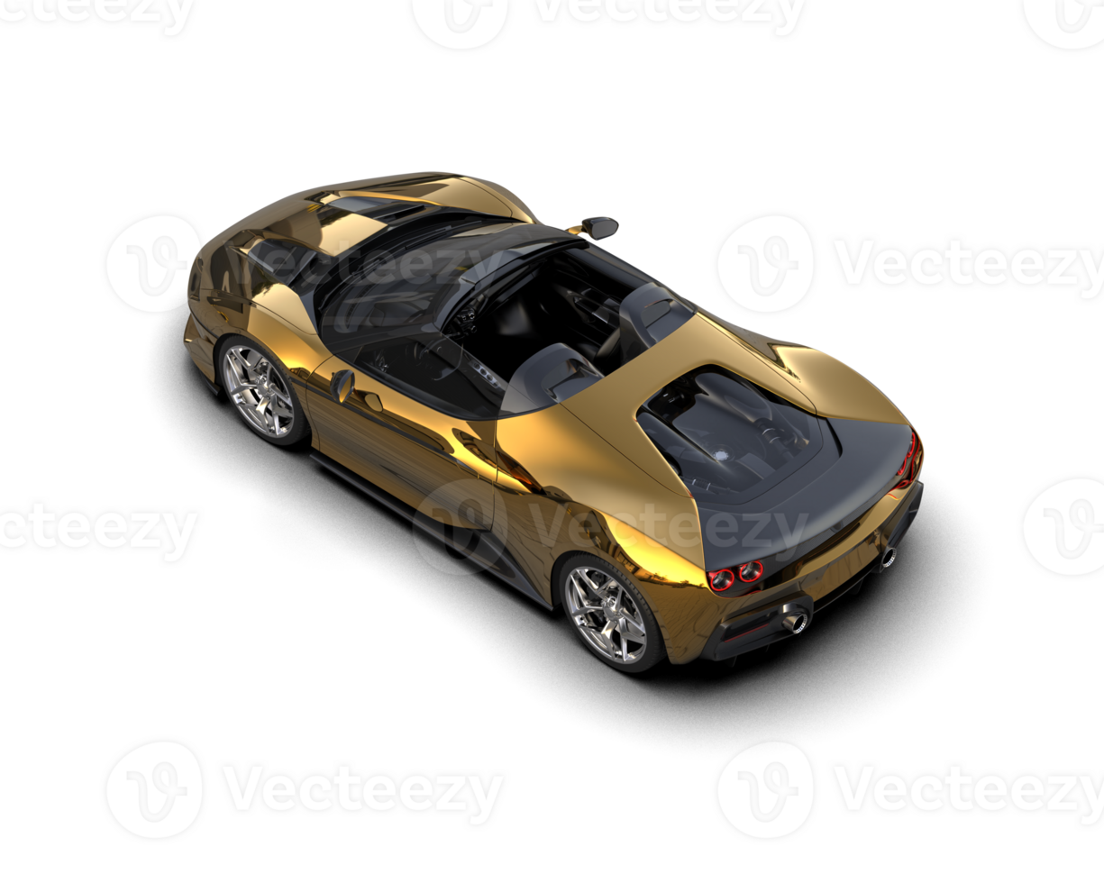 Realistic sport car isolated on background. 3d rendering - illustration png