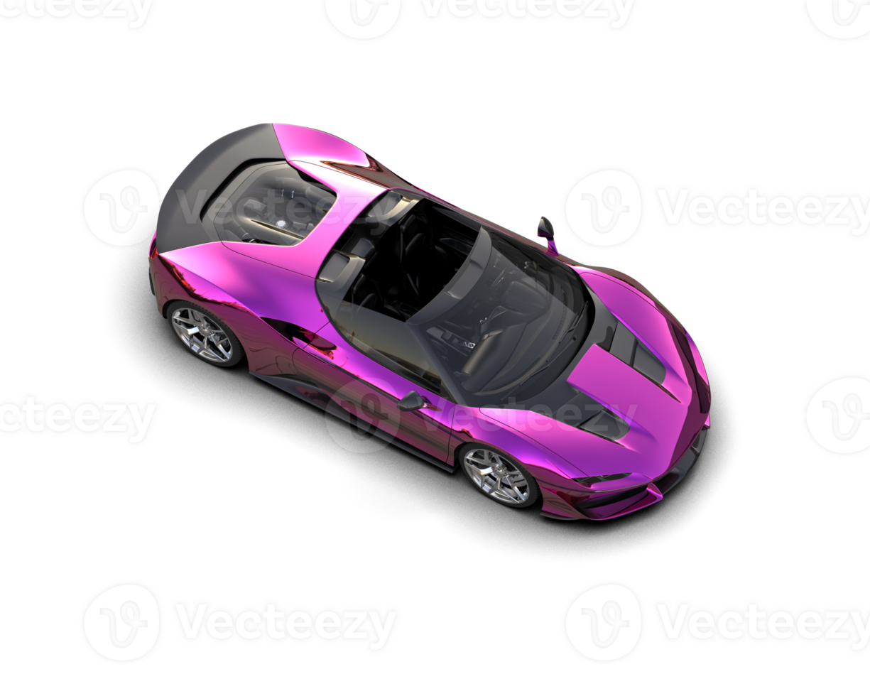 Realistic sport car isolated on background. 3d rendering - illustration png
