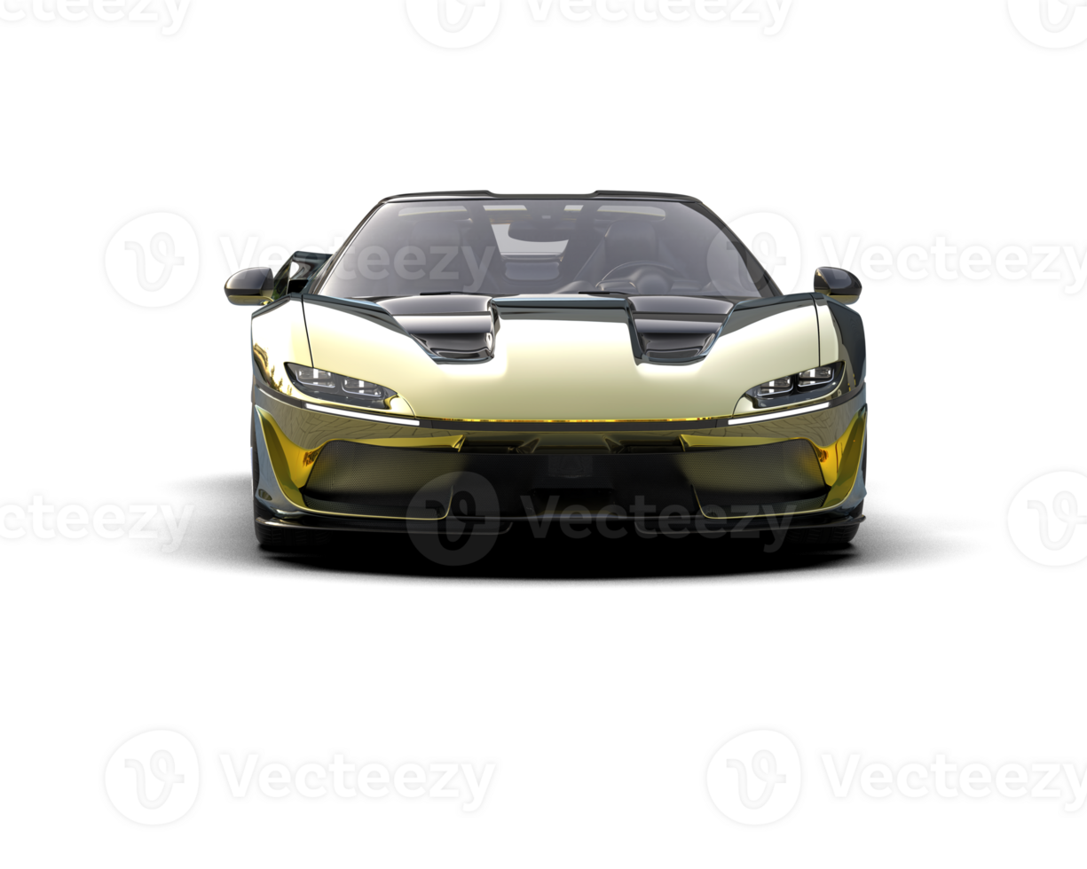 Realistic sport car isolated on background. 3d rendering - illustration png