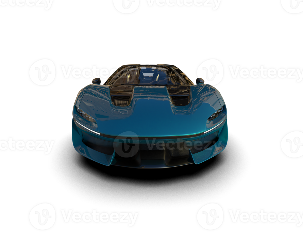 Realistic sport car isolated on background. 3d rendering - illustration png