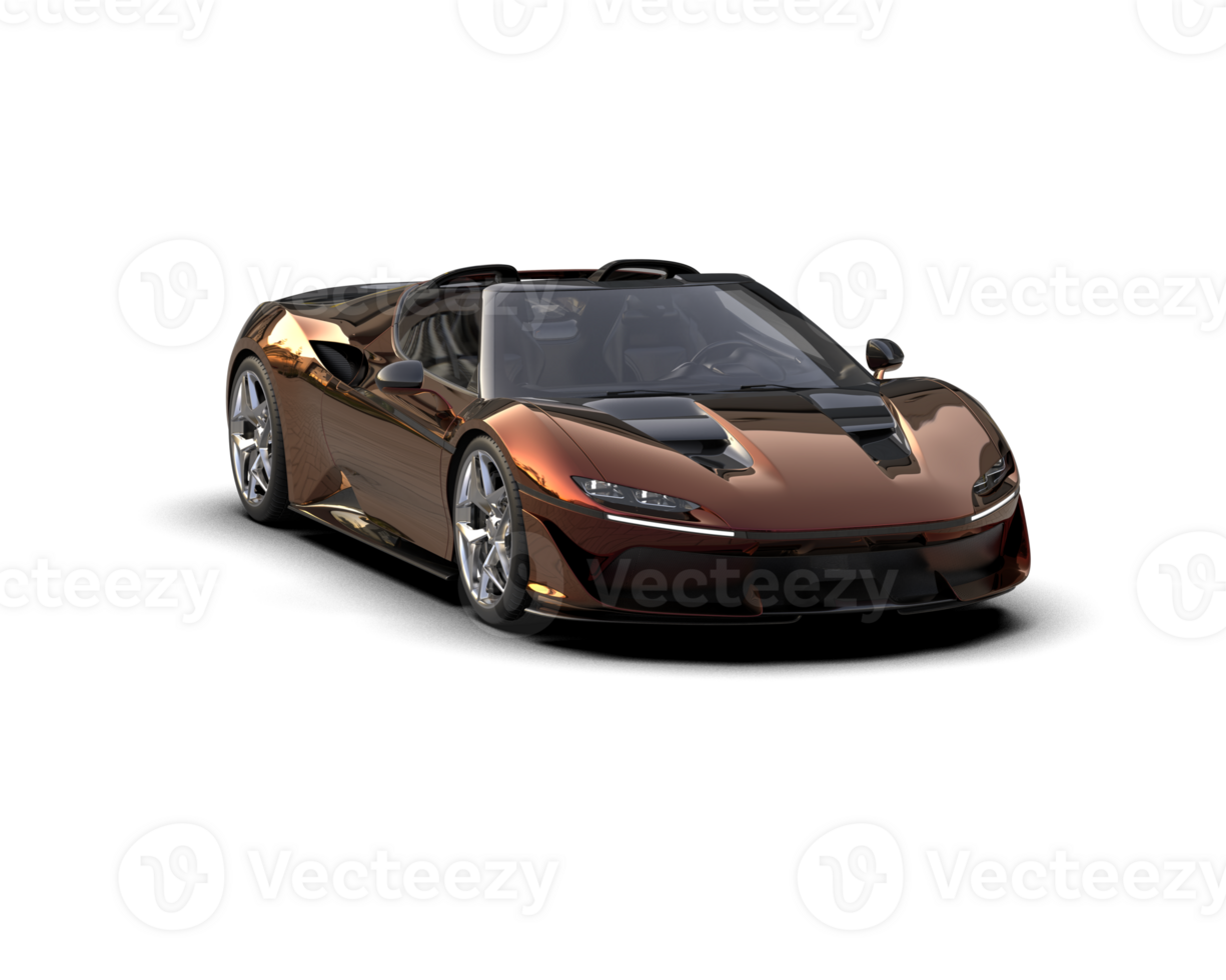 Realistic sport car isolated on background. 3d rendering - illustration png