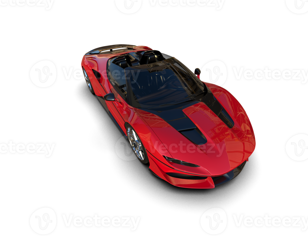 Realistic sport car isolated on background. 3d rendering - illustration png