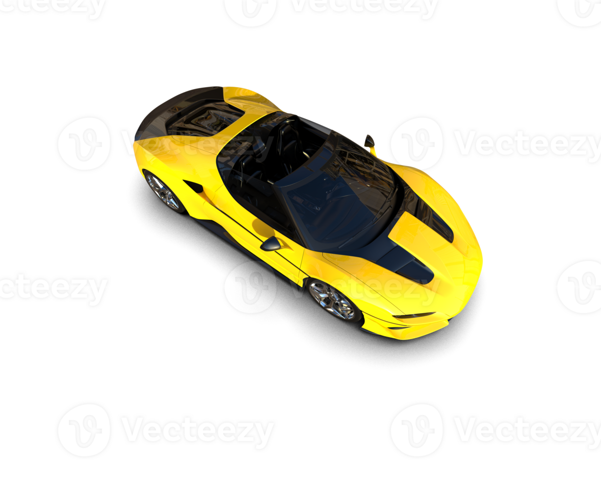 Realistic sport car isolated on background. 3d rendering - illustration png
