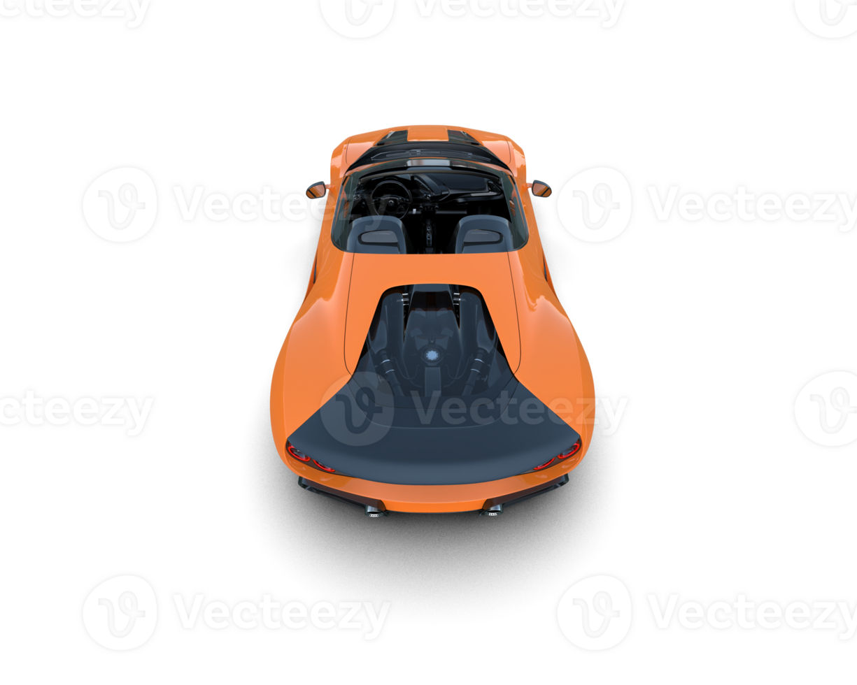 Realistic sport car isolated on background. 3d rendering - illustration png