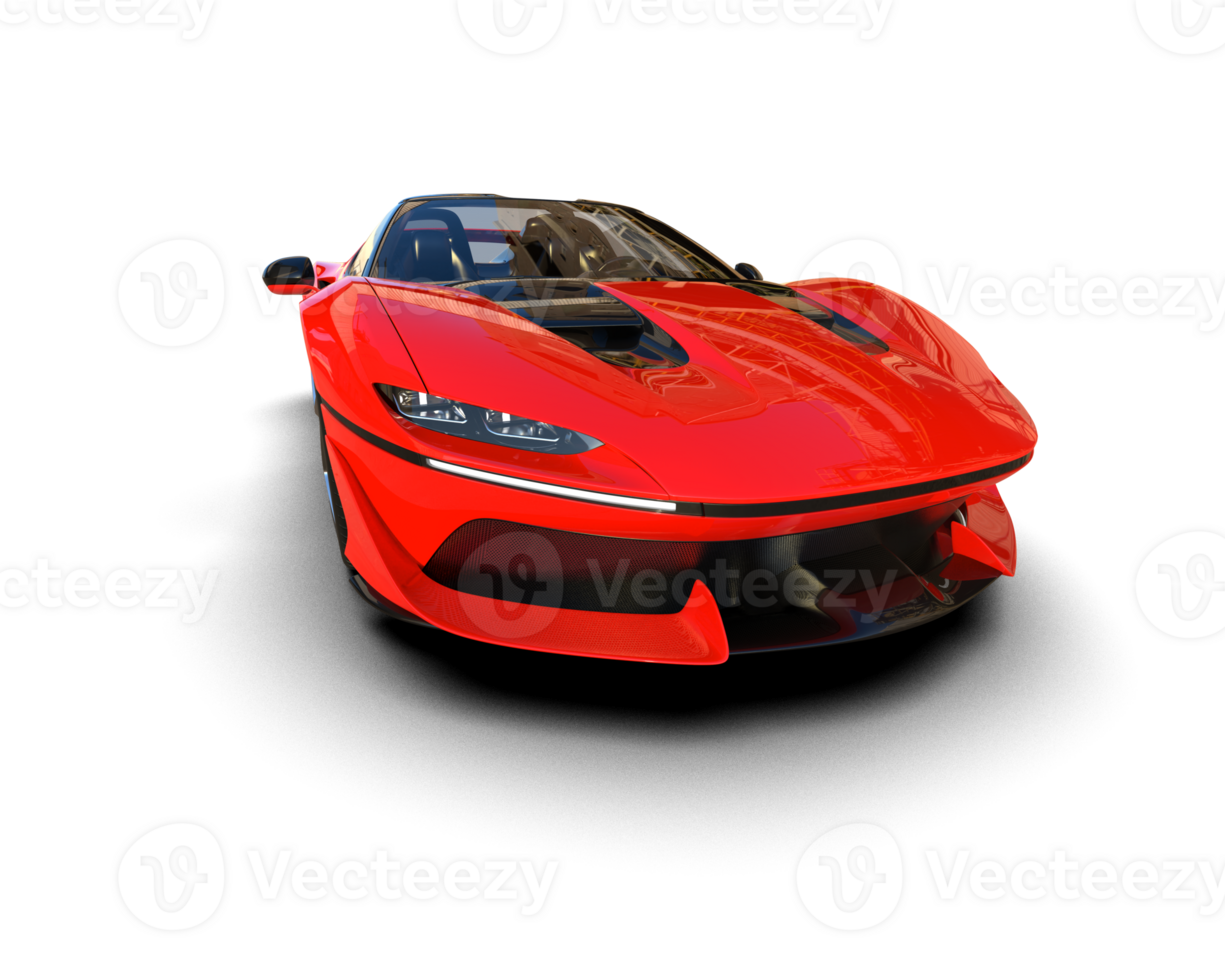 Realistic sport car isolated on background. 3d rendering - illustration png