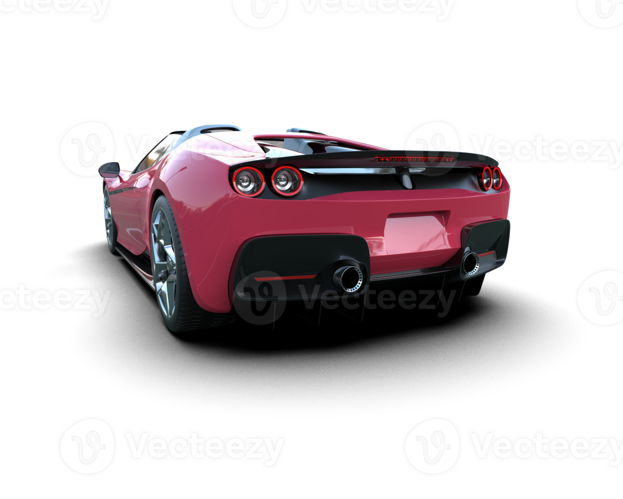 Realistic sport car isolated on background. 3d rendering - illustration png