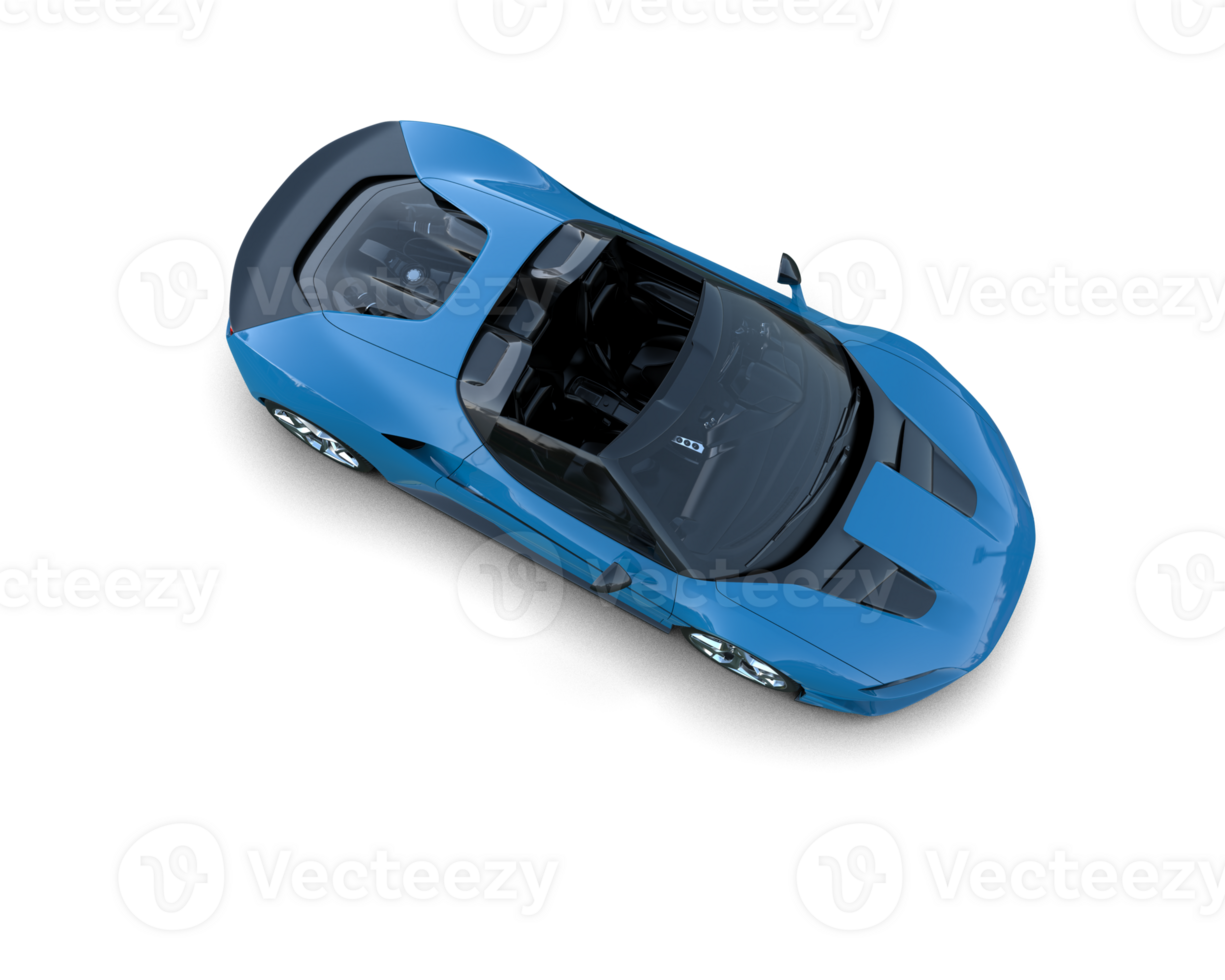 Realistic sport car isolated on background. 3d rendering - illustration png