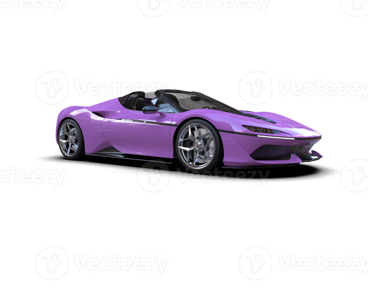 Realistic sport car isolated on background. 3d rendering - illustration png