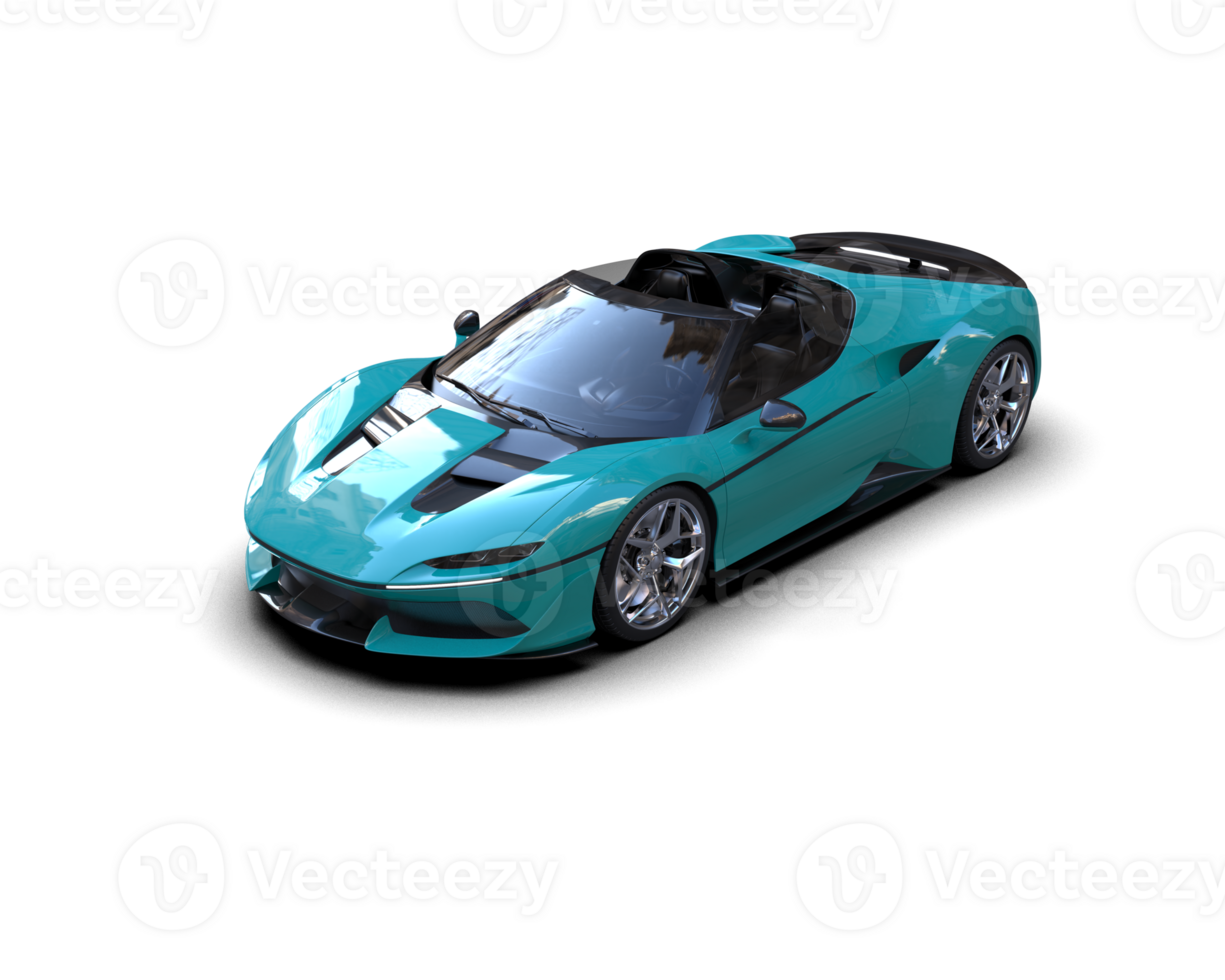 Realistic sport car isolated on background. 3d rendering - illustration png