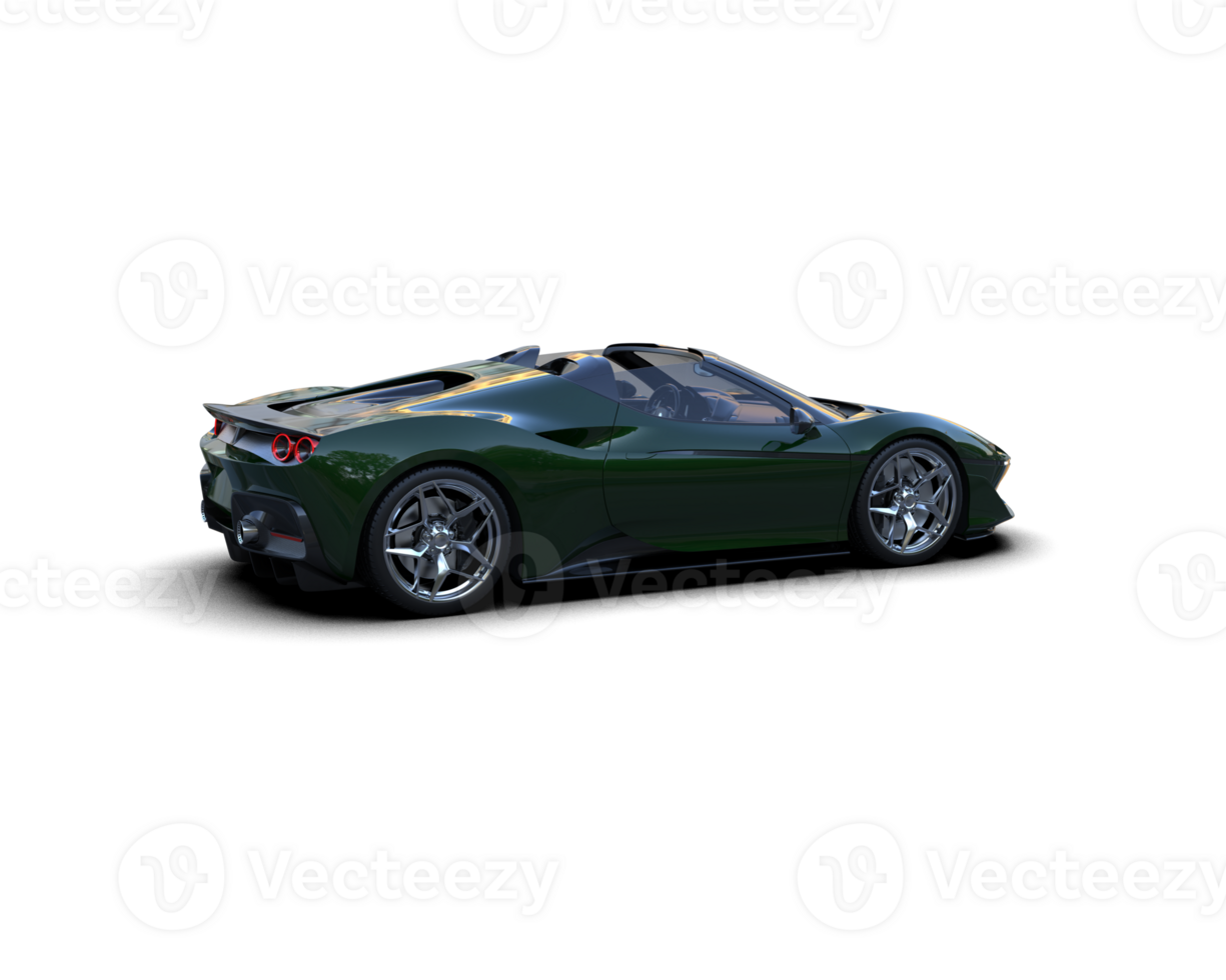 Realistic sport car isolated on background. 3d rendering - illustration png