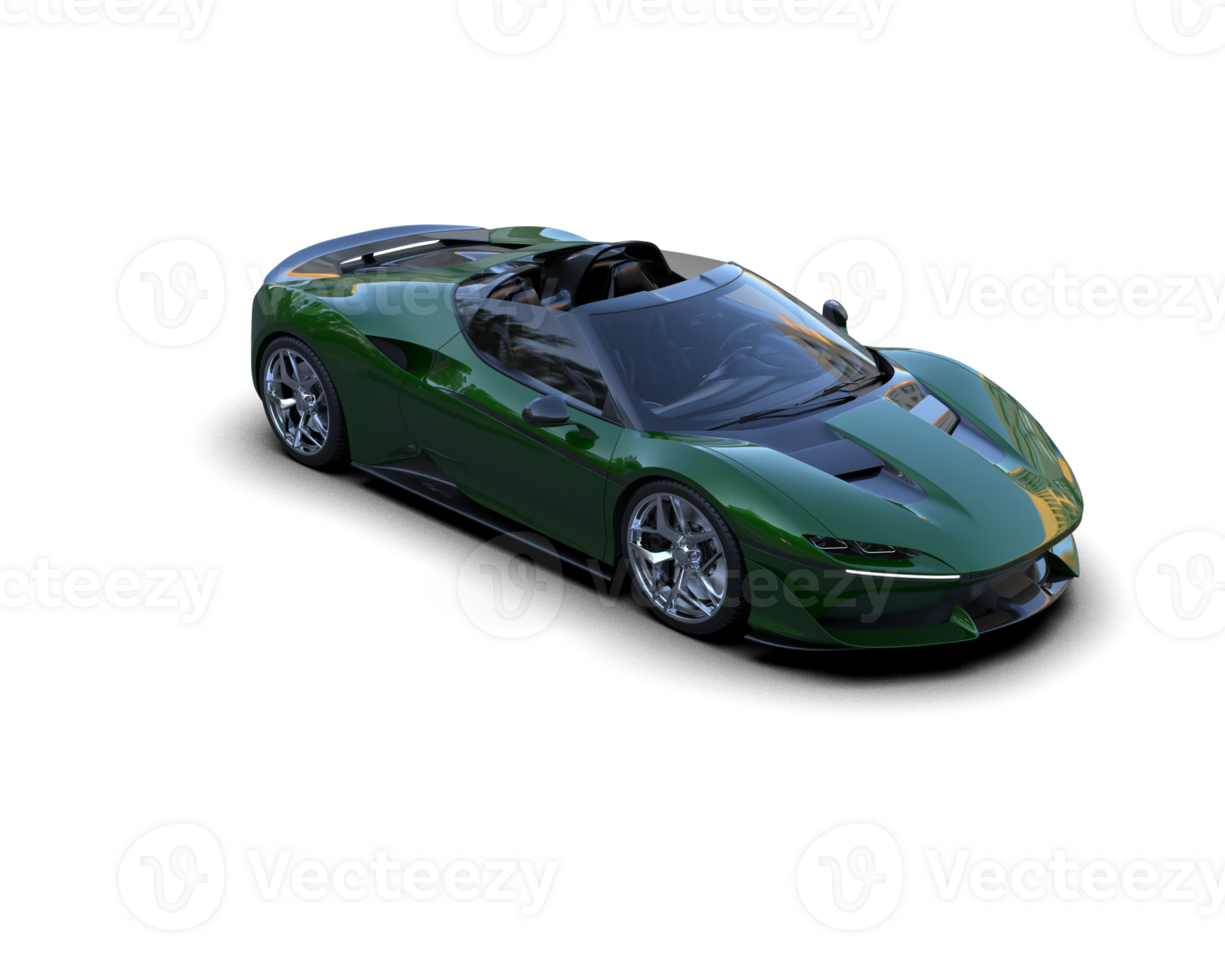 Realistic sport car isolated on background. 3d rendering - illustration png