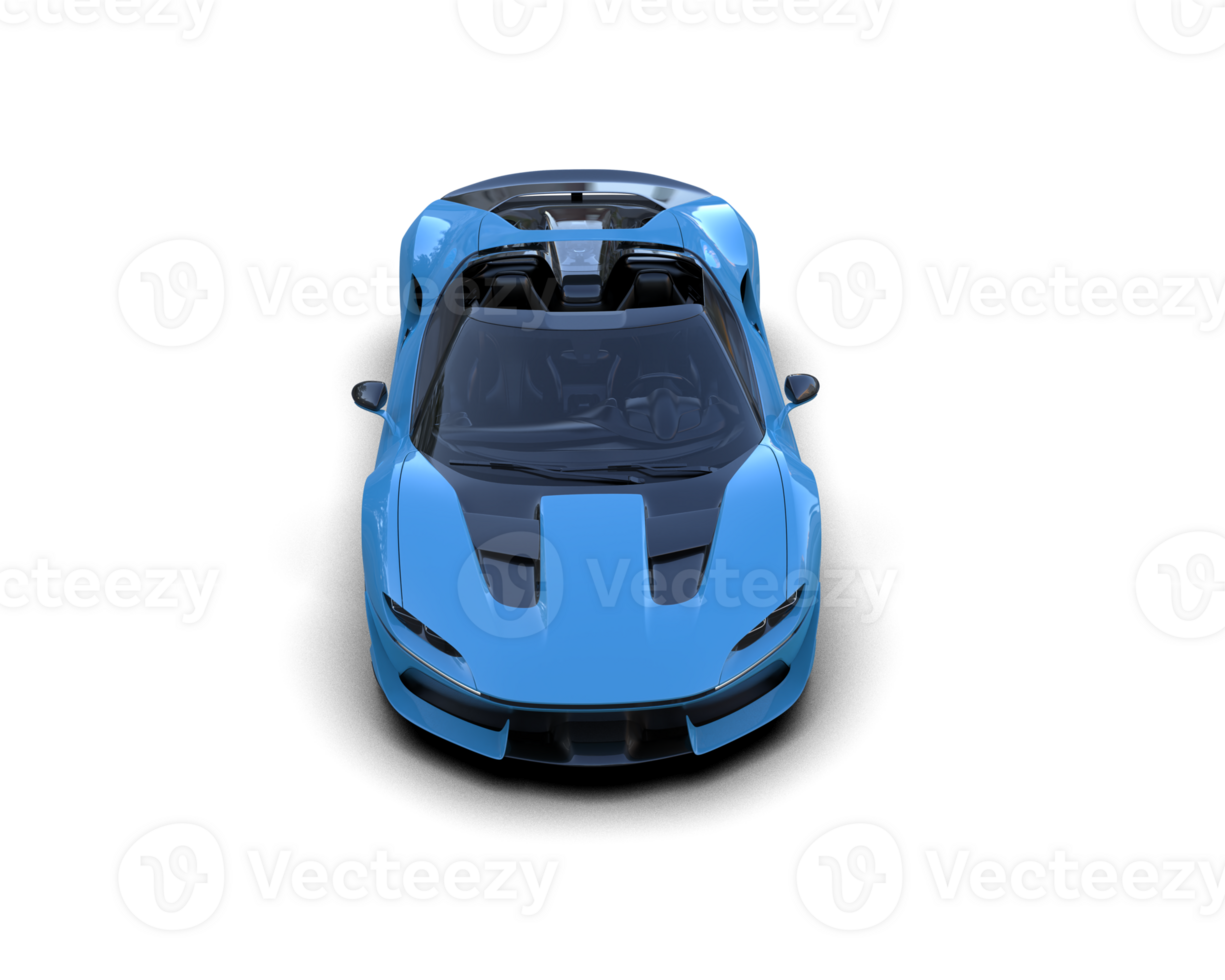 Realistic sport car isolated on background. 3d rendering - illustration png
