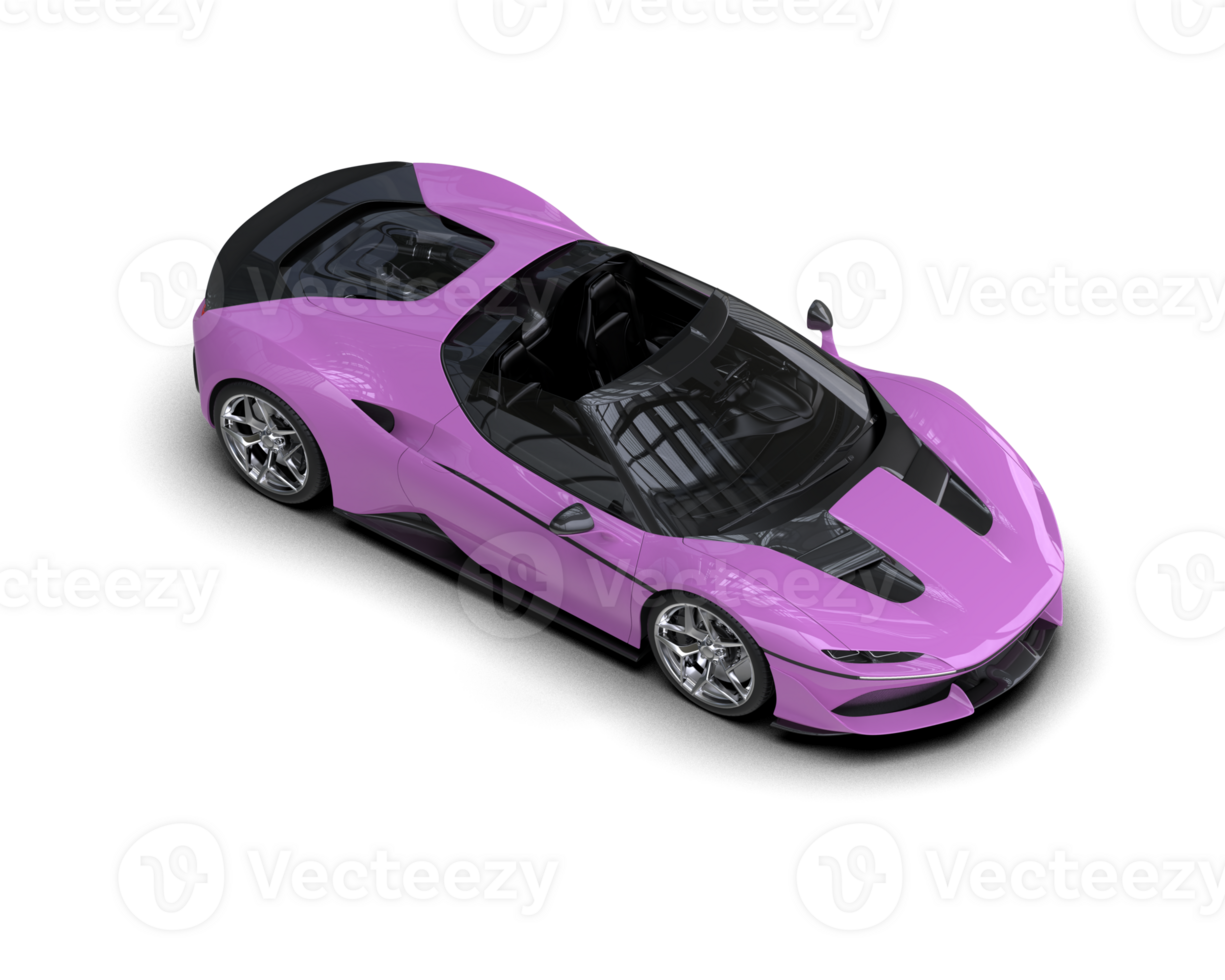 Realistic sport car isolated on background. 3d rendering - illustration png