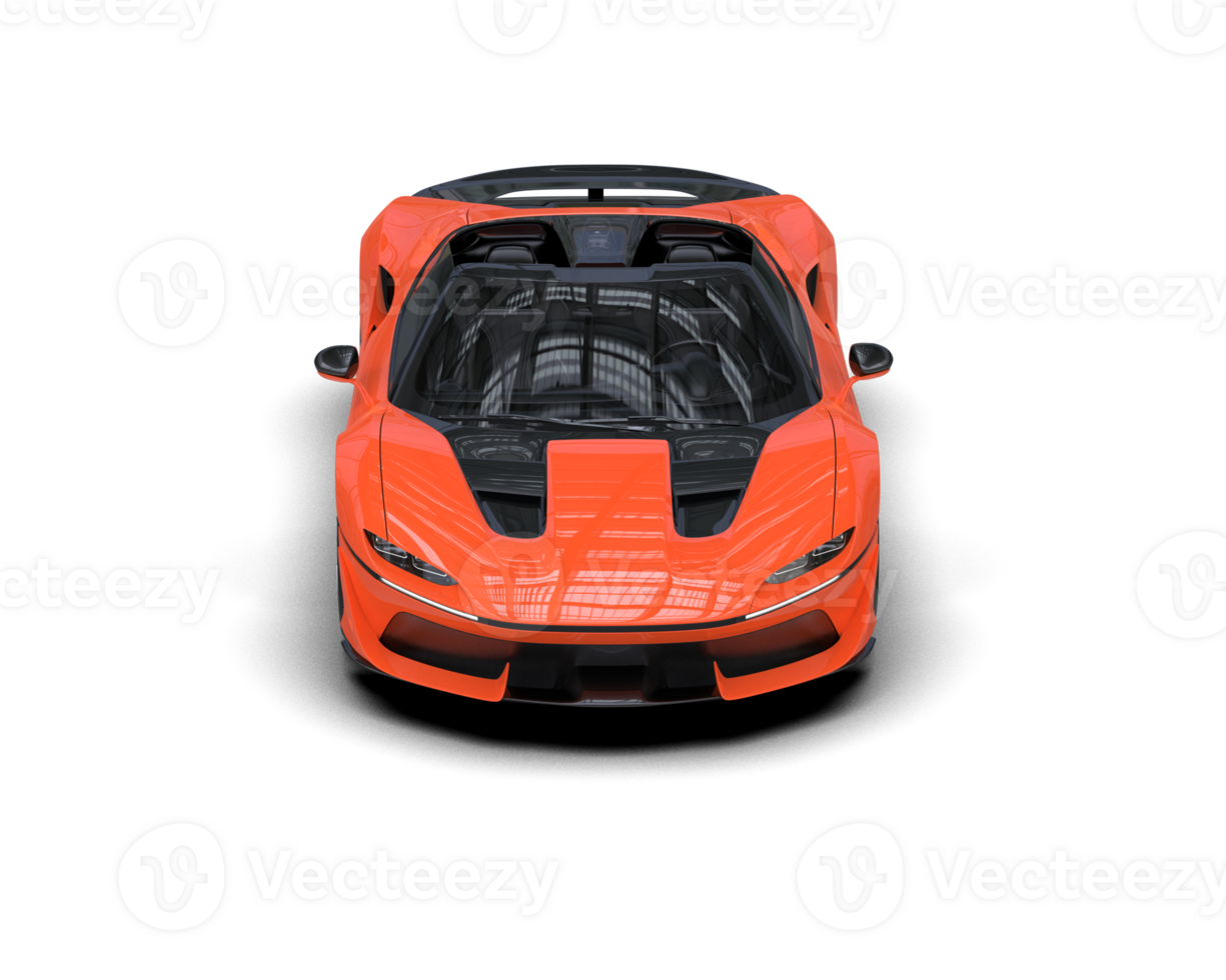 Realistic sport car isolated on background. 3d rendering - illustration png