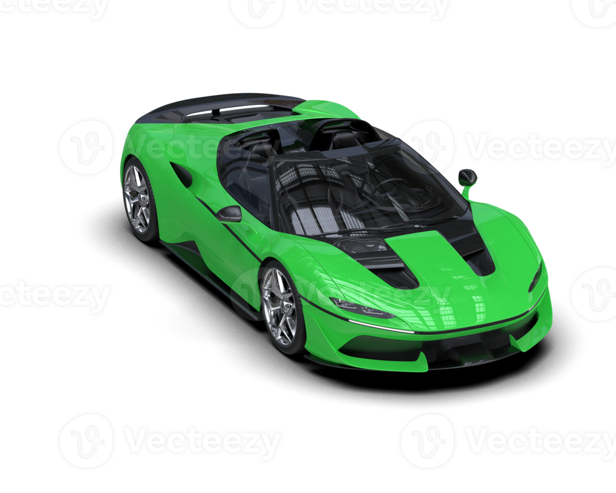 Realistic sport car isolated on background. 3d rendering - illustration png