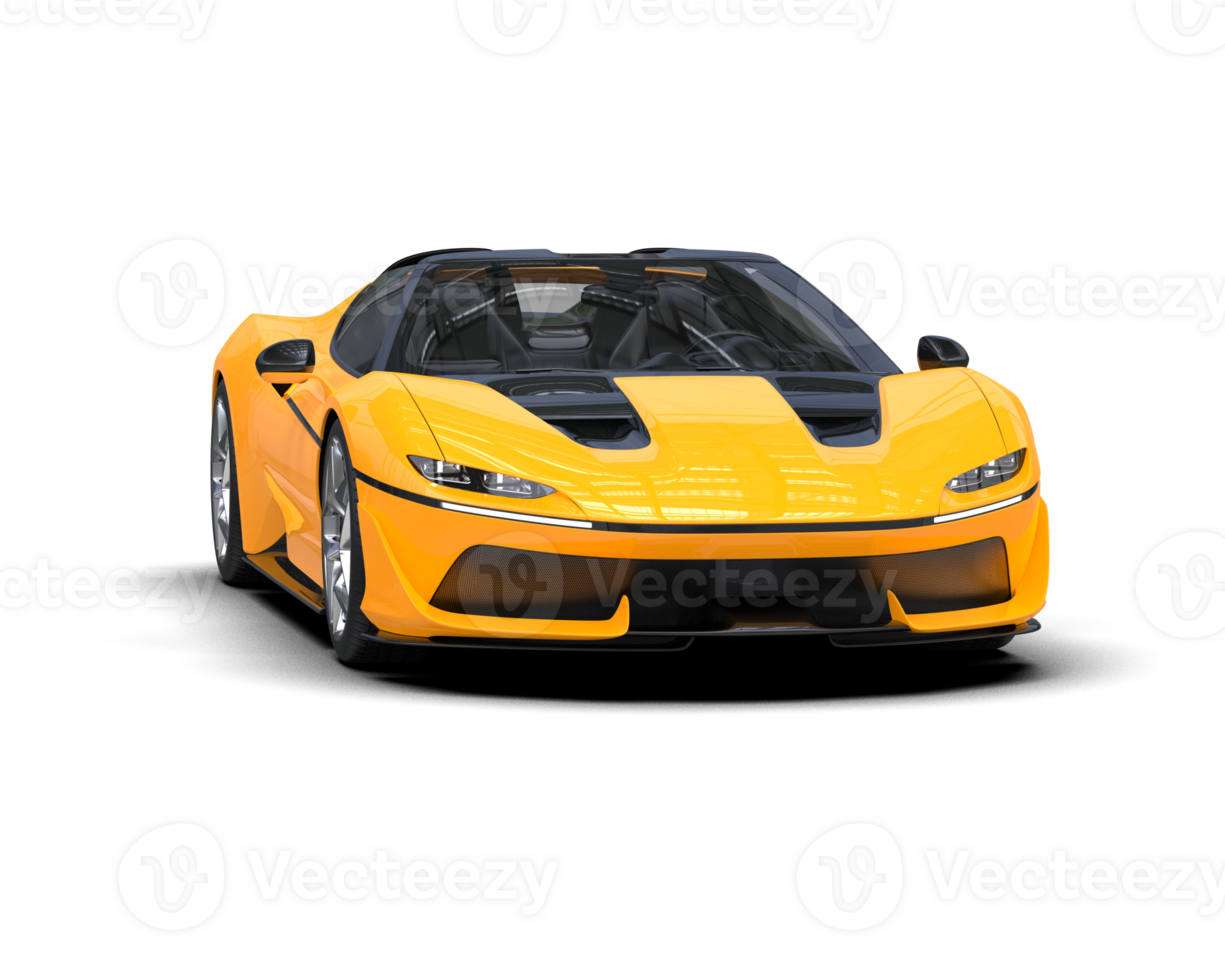 Realistic sport car isolated on background. 3d rendering - illustration png