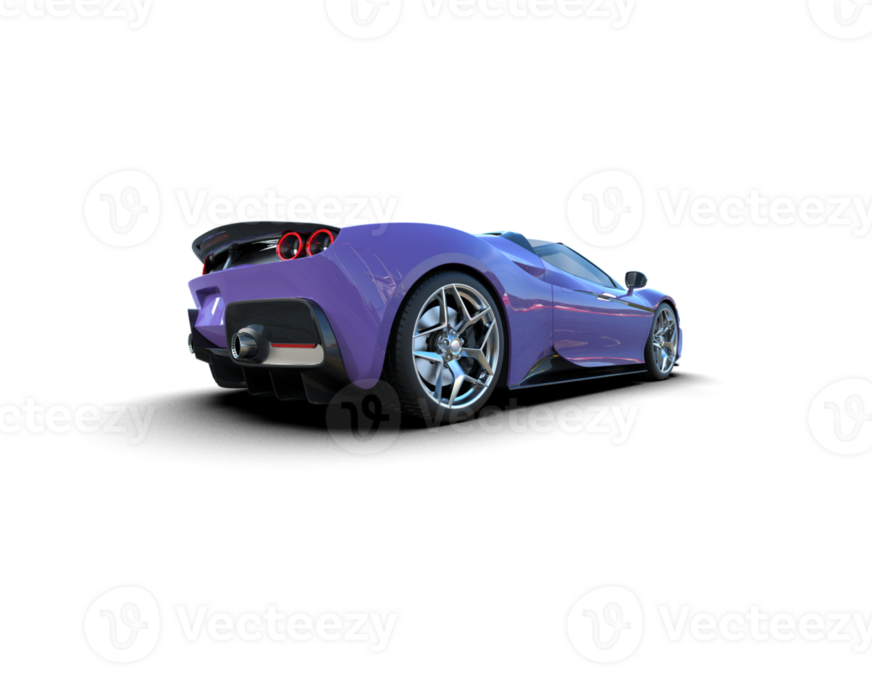 Realistic sport car isolated on background. 3d rendering - illustration png