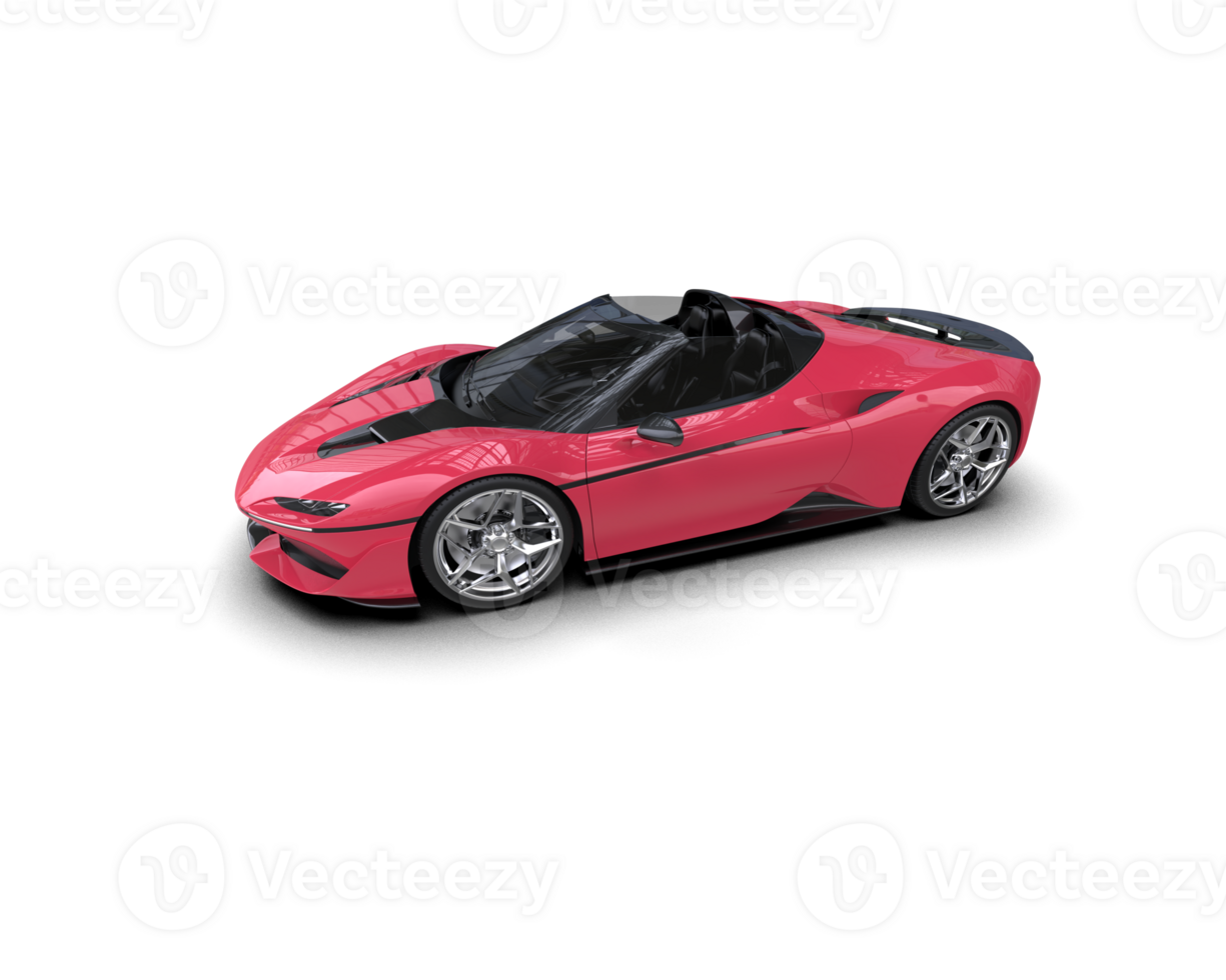 Realistic sport car isolated on background. 3d rendering - illustration png