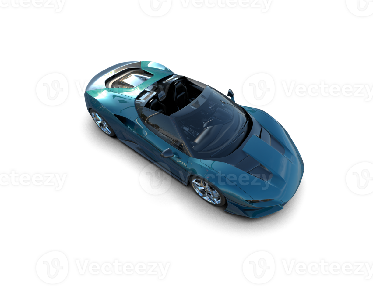 Realistic sport car isolated on background. 3d rendering - illustration png