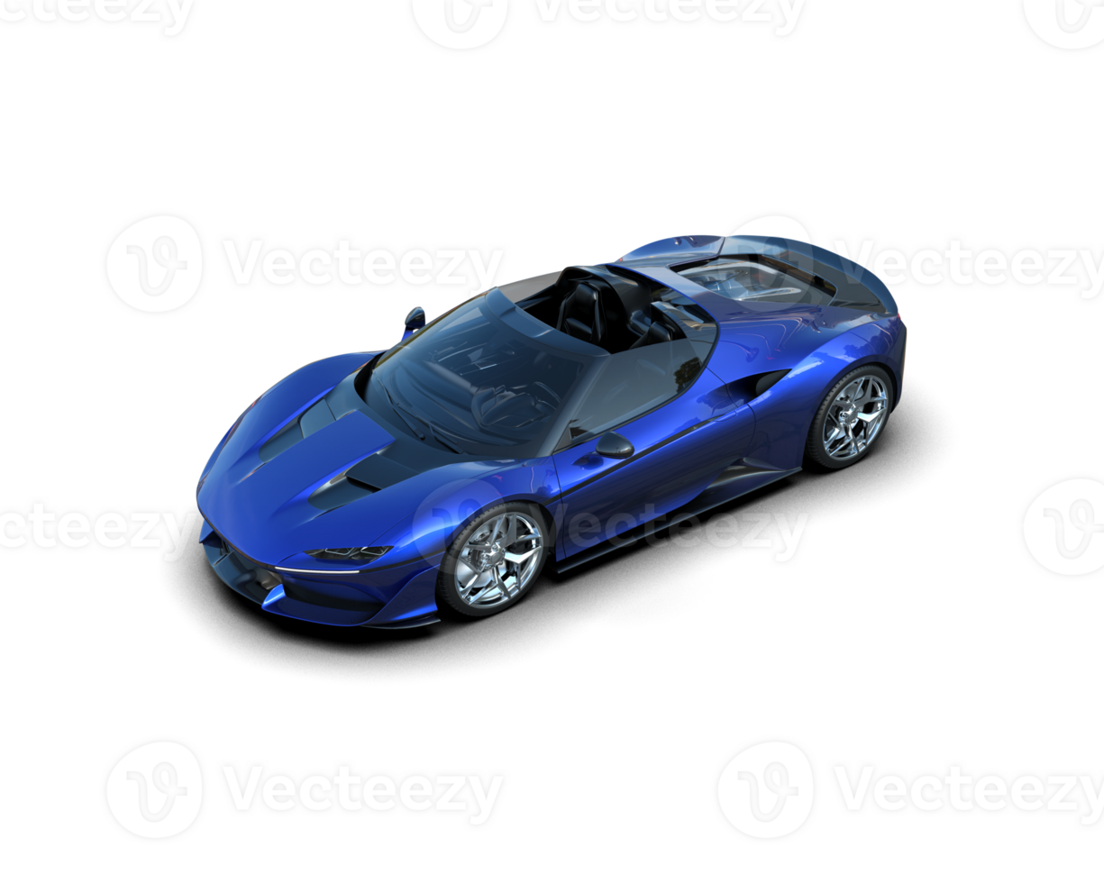 Realistic sport car isolated on background. 3d rendering - illustration png
