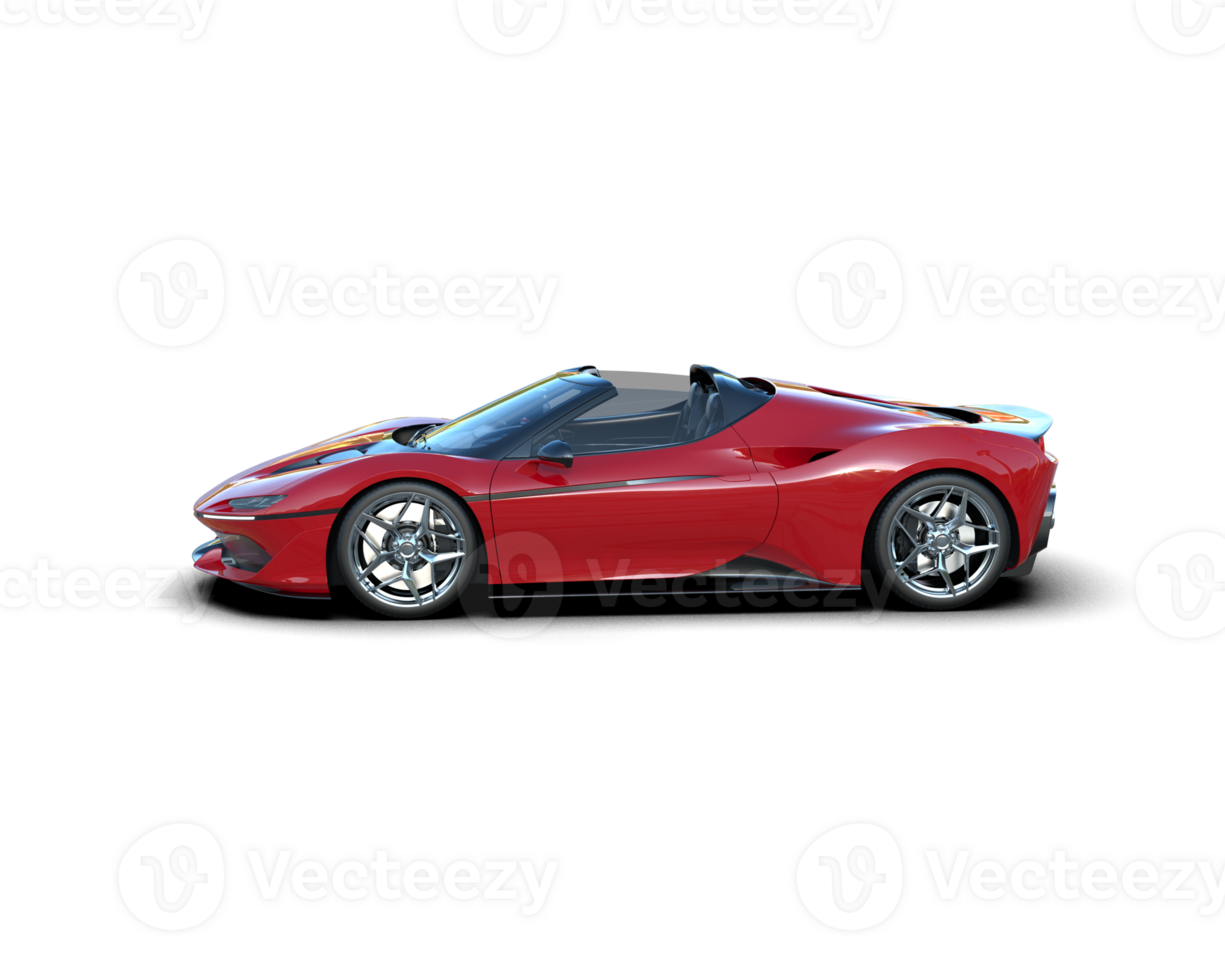 Realistic sport car isolated on background. 3d rendering - illustration png