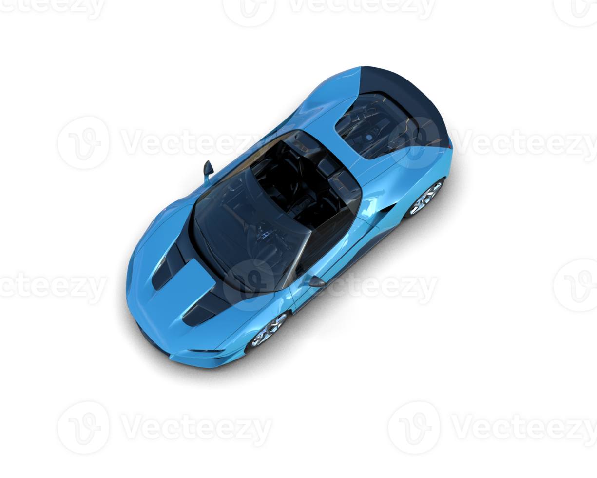 Realistic sport car isolated on background. 3d rendering - illustration png