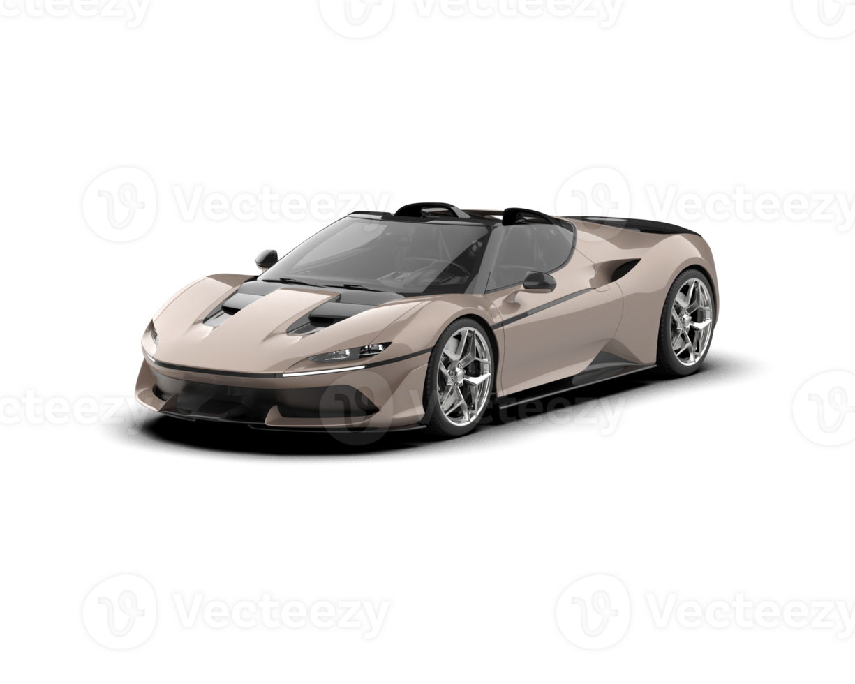 Realistic sport car isolated on background. 3d rendering - illustration png