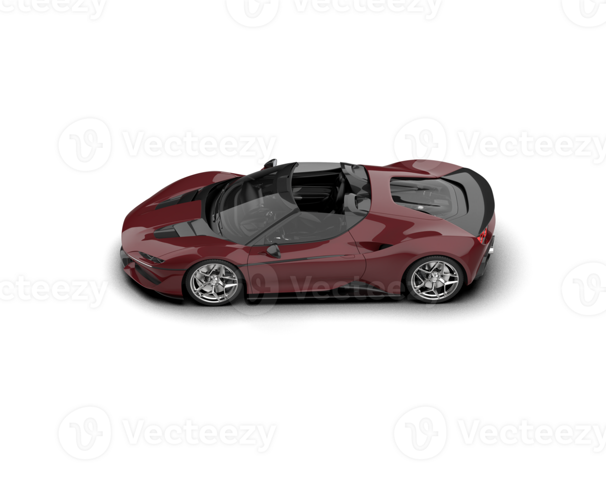 Realistic sport car isolated on background. 3d rendering - illustration png