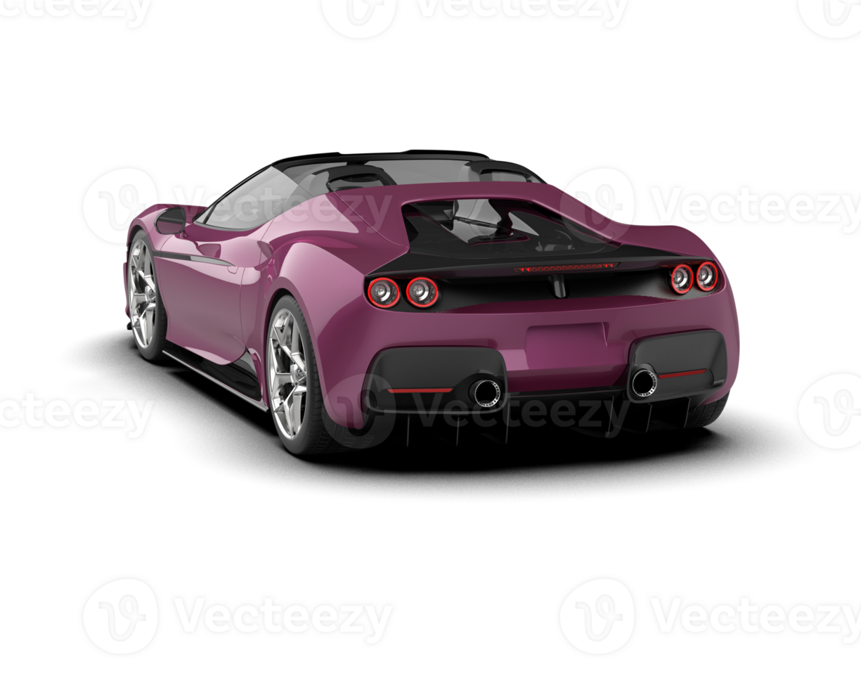Realistic sport car isolated on background. 3d rendering - illustration png