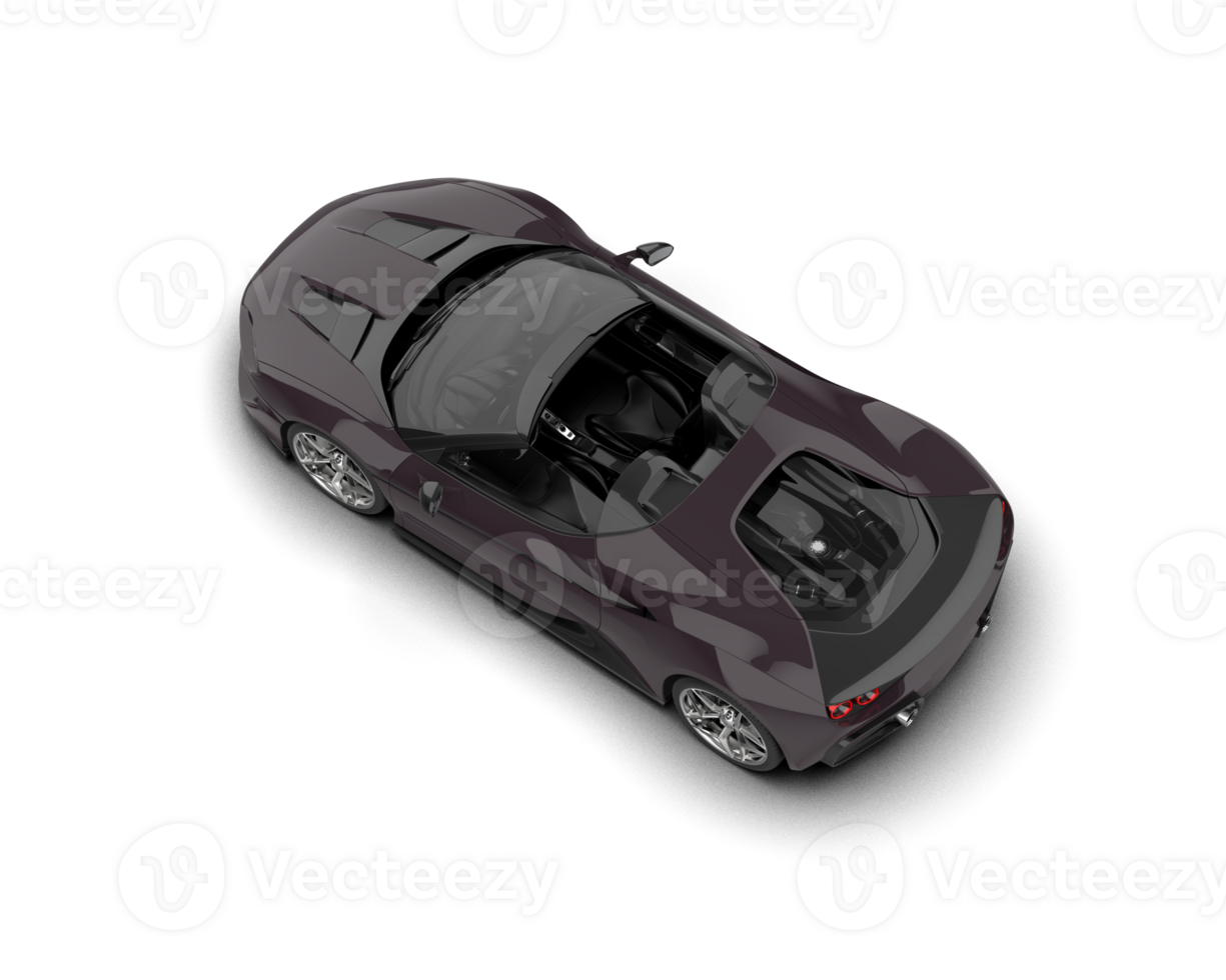 Realistic sport car isolated on background. 3d rendering - illustration png
