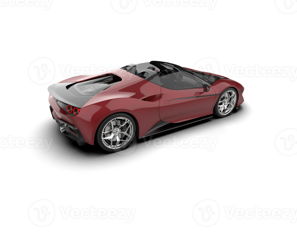 Realistic sport car isolated on background. 3d rendering - illustration png