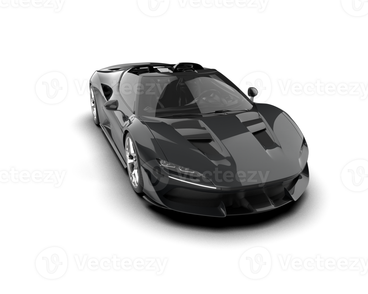 Realistic sport car isolated on background. 3d rendering - illustration png