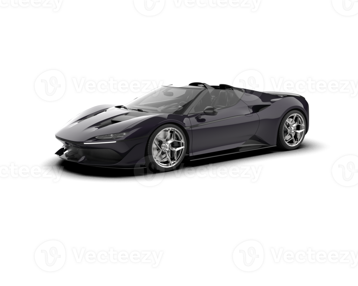 Realistic sport car isolated on background. 3d rendering - illustration png