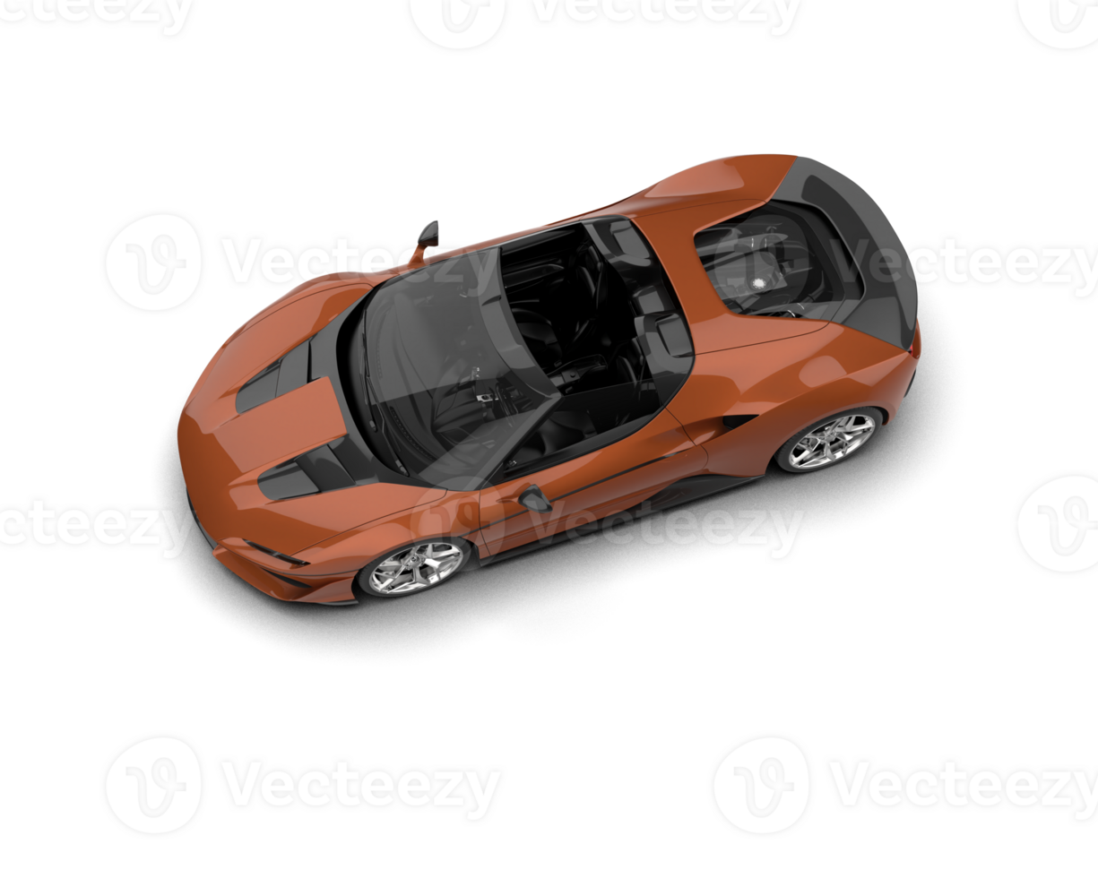 Realistic sport car isolated on background. 3d rendering - illustration png