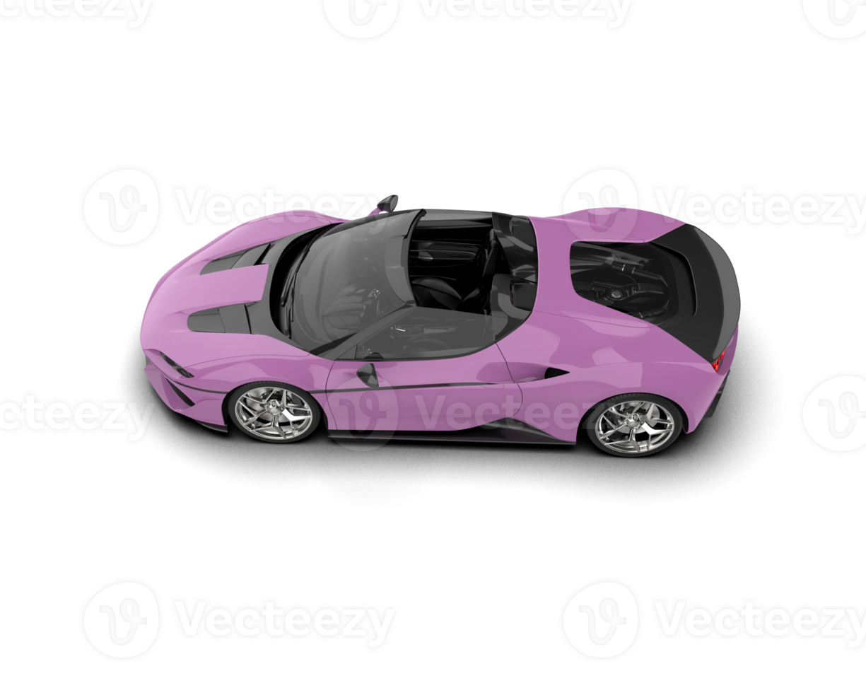 Realistic sport car isolated on background. 3d rendering - illustration png