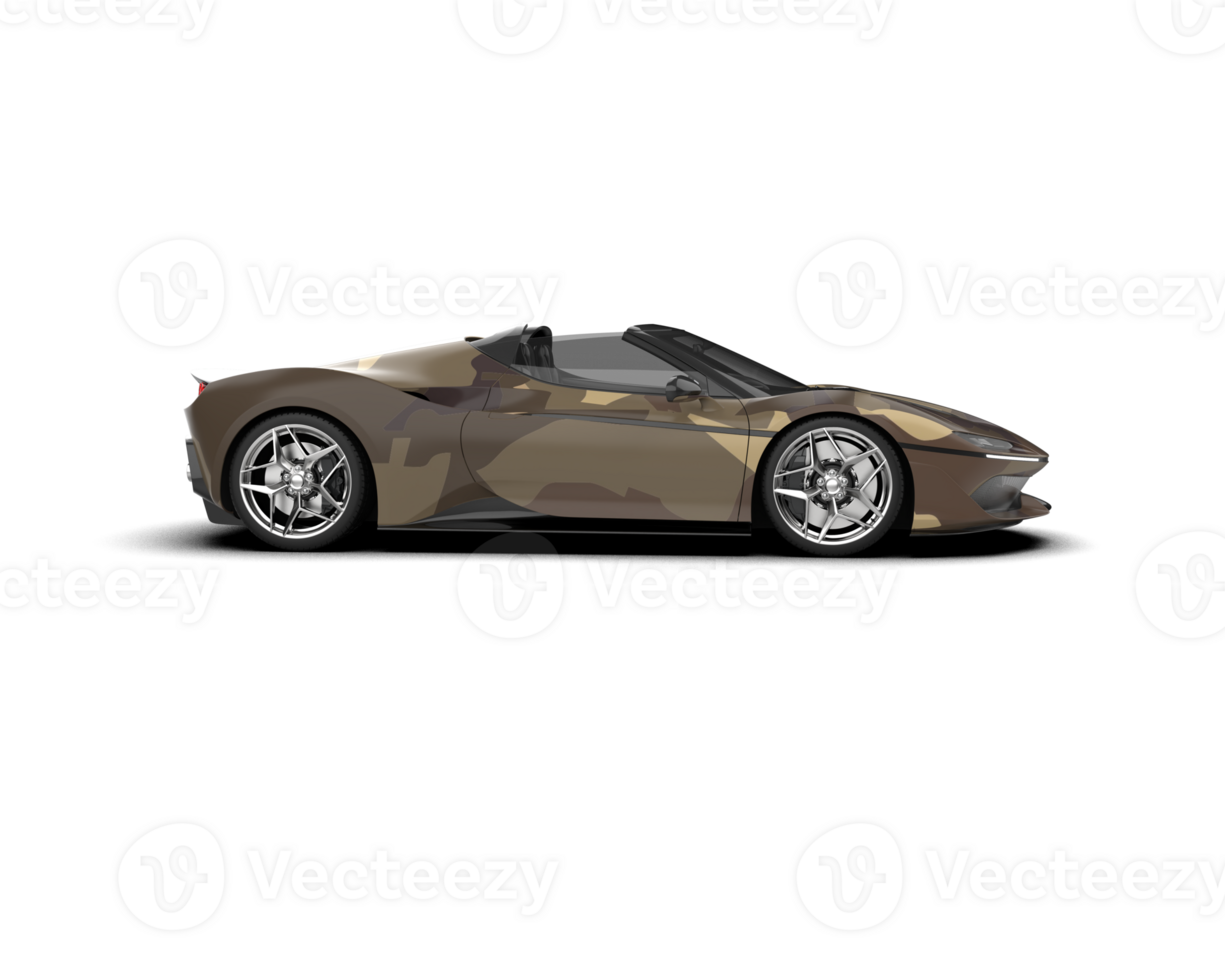 Realistic sport car isolated on background. 3d rendering - illustration png