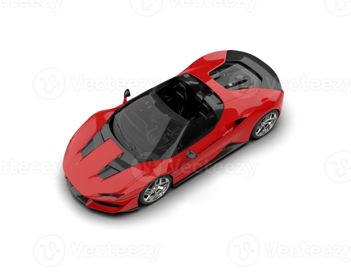 Realistic sport car isolated on background. 3d rendering - illustration png