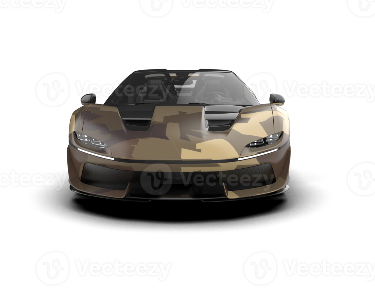 Realistic sport car isolated on background. 3d rendering - illustration png