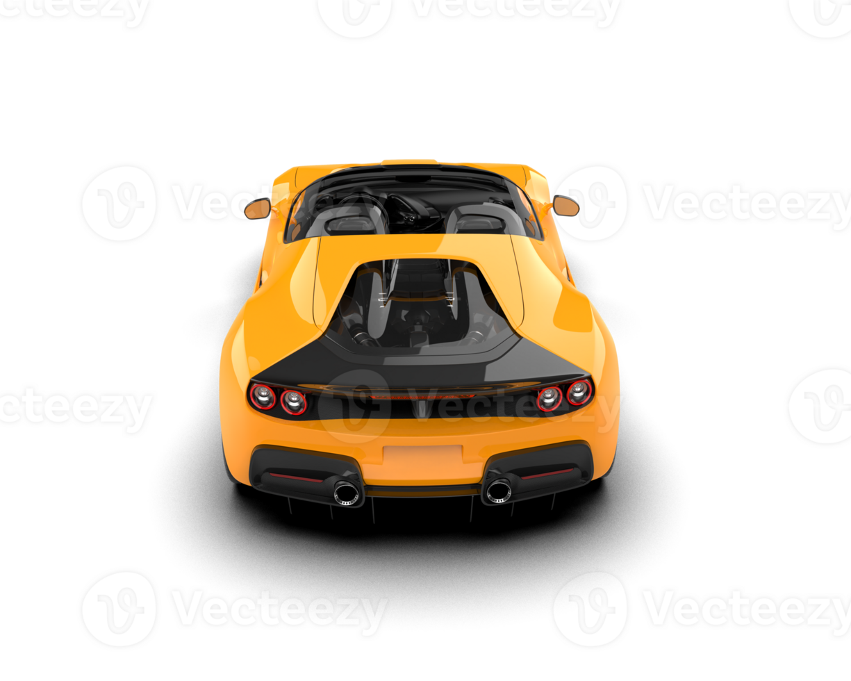 Realistic sport car isolated on background. 3d rendering - illustration png