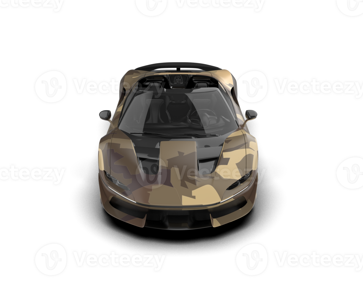 Realistic sport car isolated on background. 3d rendering - illustration png