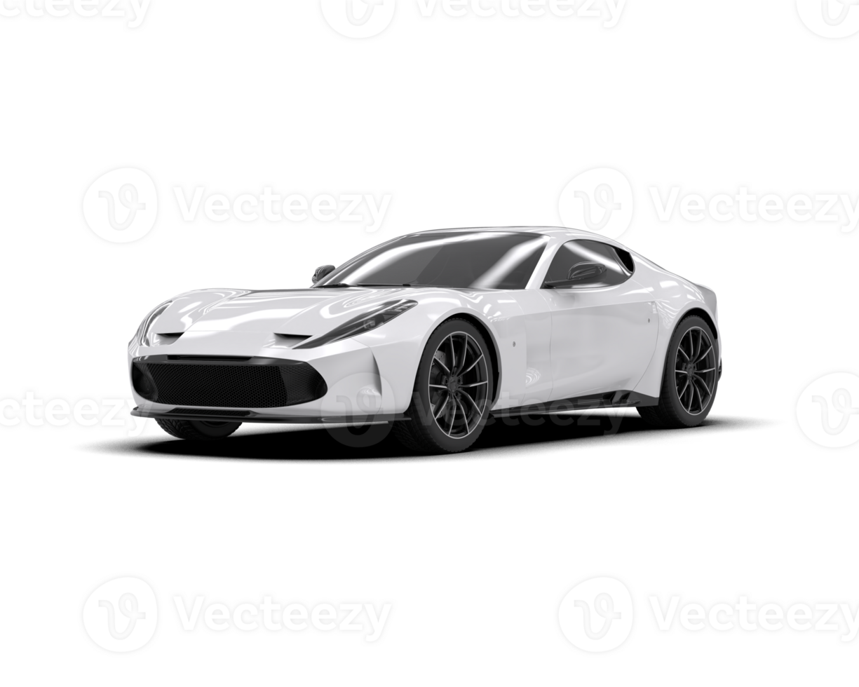 Realistic sport car isolated on background. 3d rendering - illustration png