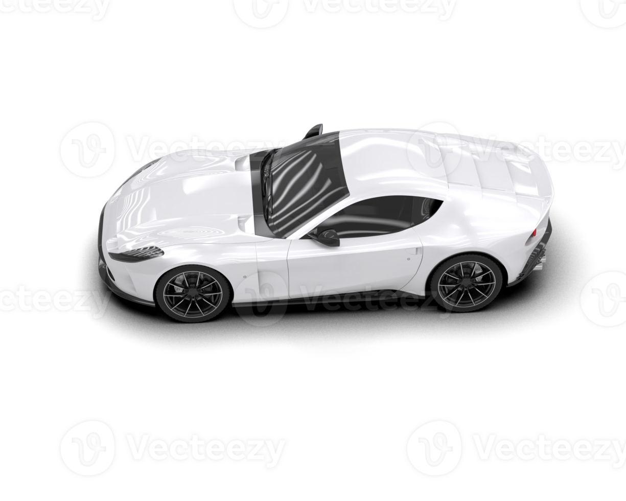 Realistic sport car isolated on background. 3d rendering - illustration png